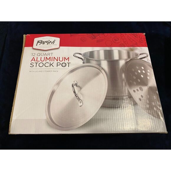 Parini Cookware Aluminum Stock Pot 12 QT NIB - Picture 1 of 3